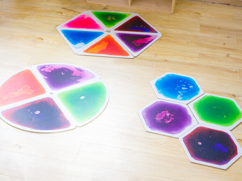 Equilateral Triangle Liquid Tiles (set Of 6)