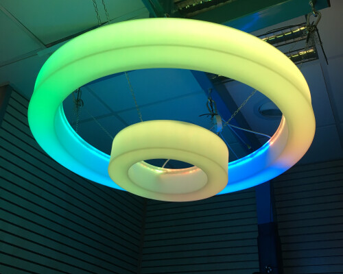 Led Colour Changing Ceiling Ring : Large - 100cm (includes Uk And Eu Adapter)