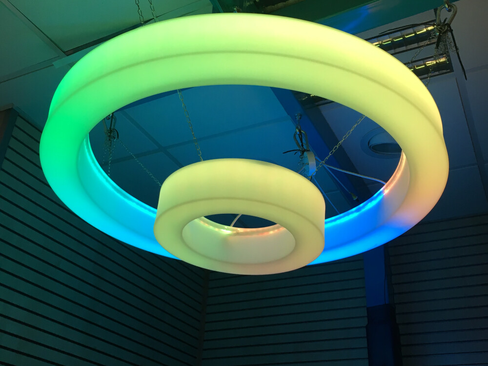 Led Colour Changing Ceiling Ring : Large - 100cm (includes Uk And Eu Adapter)