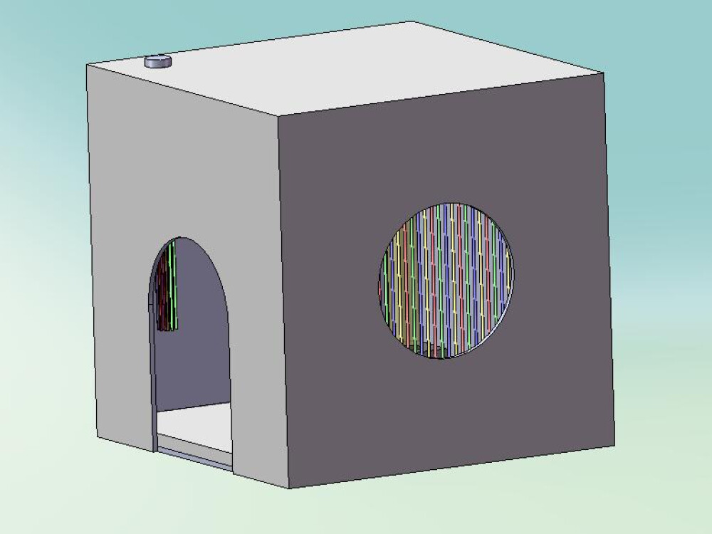 Large Wooden Padded Den For Bubble Tube & Fibres (new Dimenions - 115x115x140cm)