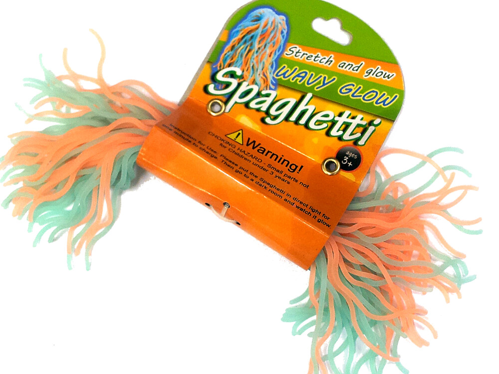 Glow In Dark Wavy Glow Spaghetti Strings