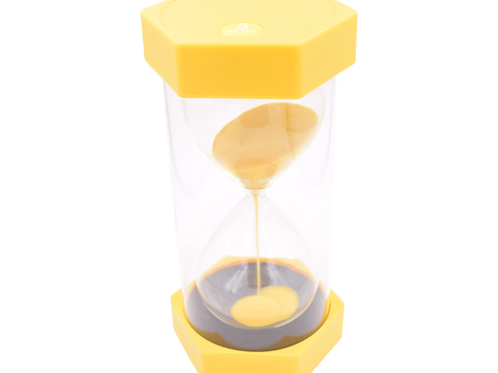 Large Event Sand Timer - 3 Min. - Yellow