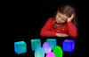 Colour Changing Mood Blocks (set Of 4) (battery Operated - Included)