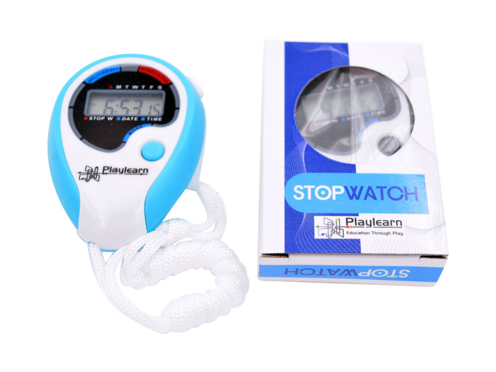 Stopwatch - 4 Assorted Colours (one Supplied) (battery Operated - Included)