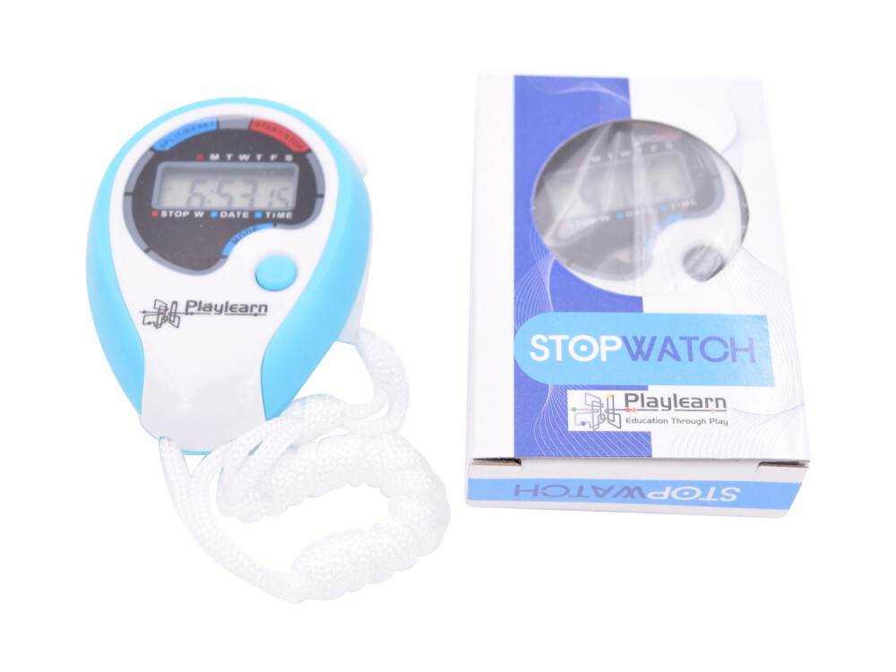 Stopwatch - 4 Assorted Colours (one Supplied) (battery Operated - Included)