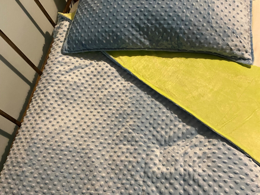 3kg Weighted Blanket Small (90 X 100) Blue/green