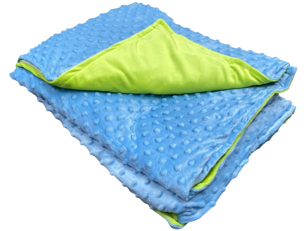 3kg Weighted Blanket Small (90 X 100) Blue/green