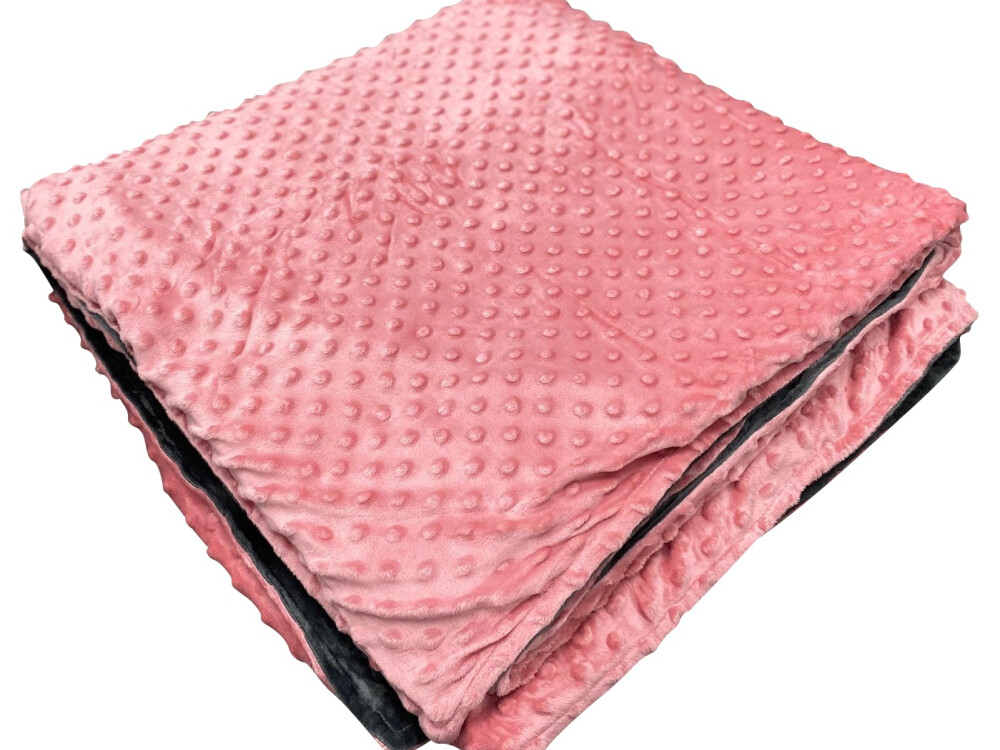 3kg Weighted Blanket Small (90 X 100) Pink/grey