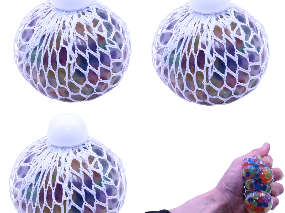 Squish Mesh Stress Ball With Mini Jelly Balls Inside