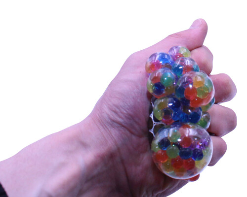 Squish Mesh Stress Ball With Mini Jelly Balls Inside