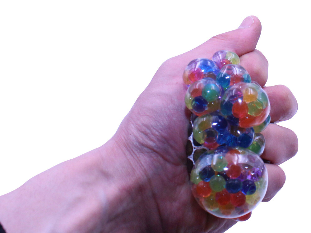 Squish Mesh Stress Ball With Mini Jelly Balls Inside