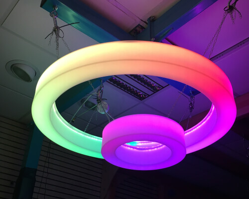 Led Colour Changing Ceiling Ring : Medium - 40cm (includes Uk And Eu Adapter)