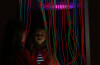 Uv Mirror With Strands - 100 X 70cm Includes Uv Light Strip. (eu Adapter And Converter)