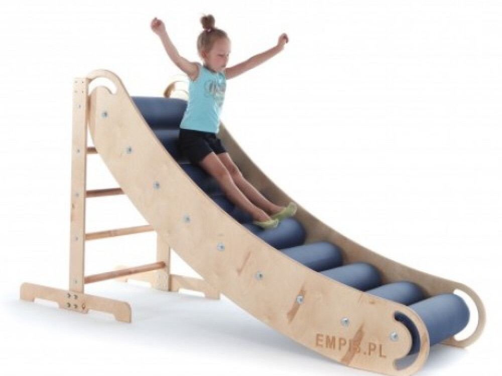 Curved Roller Slide Compatible With Climb System