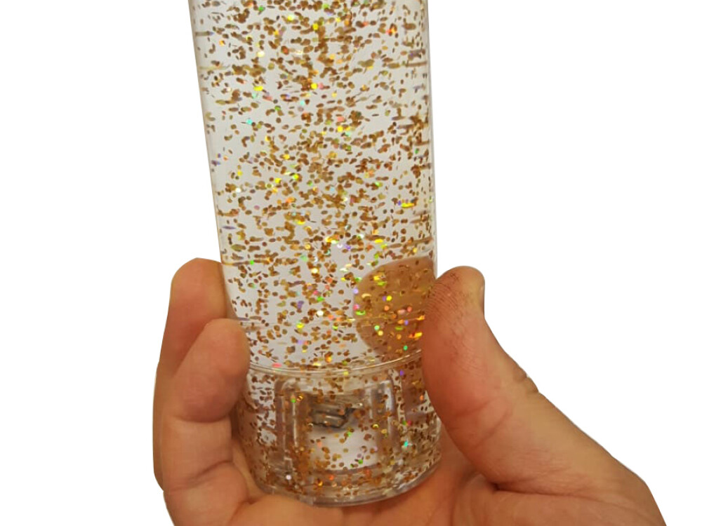 Gold And Silver Glitter Shake & Shine  Set Of 2 (battery Operated - Included)