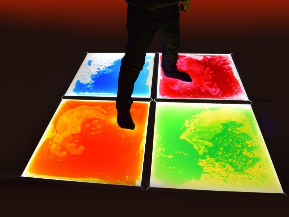 Light Up Sensory Floor Tile Kit (4 Tiles And Adaptor)