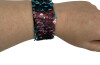 Sequin Snap Wrist Bands (set Of 6)