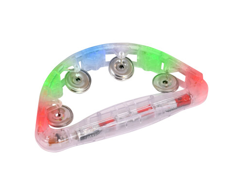 Large Light Up Tambourine (battery Operated - Included)