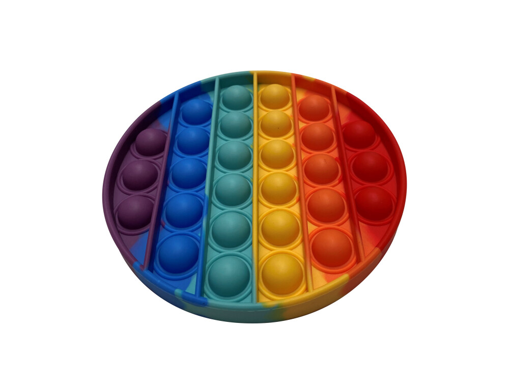 Pop Fidget Pad - Round - Multicoloured