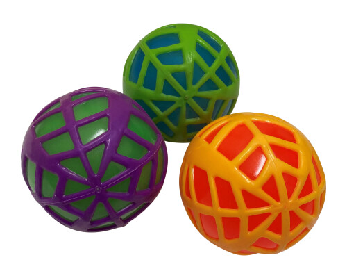 Easy To Grip Flashing Web Ball (battery Operated - Included)