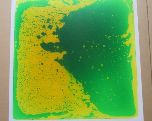 Liquid Floor Tile Green / Yellow