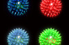 Flashing Spikey Light Up Ball (medium) (battery Operated - Included)