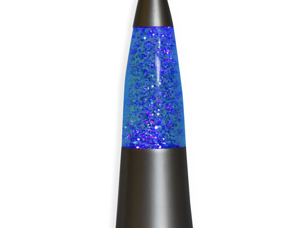 Shake And Shine Glitter Lamps Silver (battery Operated - Included)