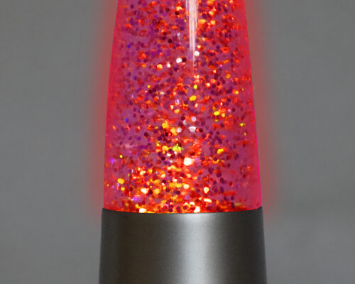 Shake And Shine Glitter Lamps Silver (battery Operated - Included)