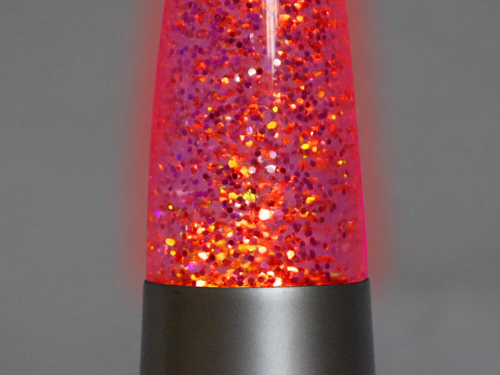 Shake And Shine Glitter Lamps Silver (battery Operated - Included)