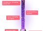 Bubble Tube - Square Base - 183cm (uk And Eu Adapter)