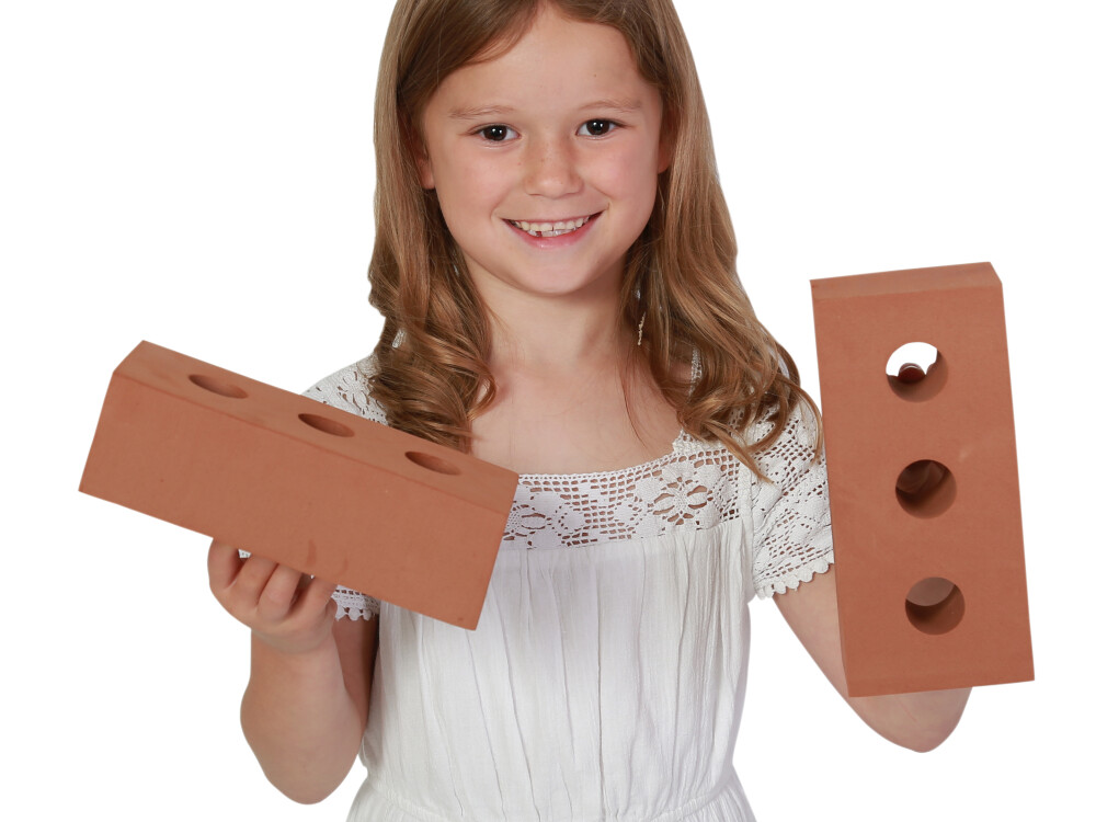 Wooden Foam Brick Stand