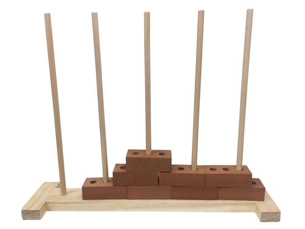 Wooden Foam Brick Stand