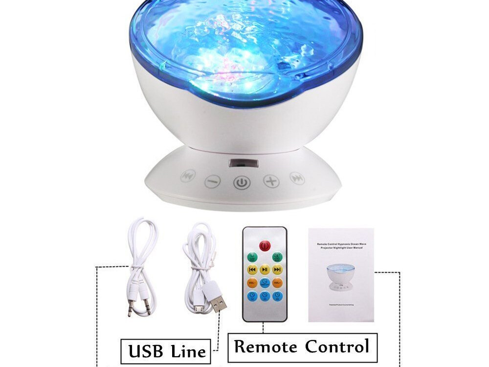 Ocean Wave Projector With Sounds And Speaker (sowpn) (usb Adapter)