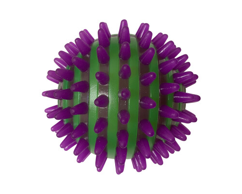 Spikey Flashing Stripy Ball Large (battery Operated - Included)