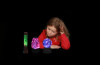 Colour Changing Glitter Light (sgl14) (battery Operated - Not Included)