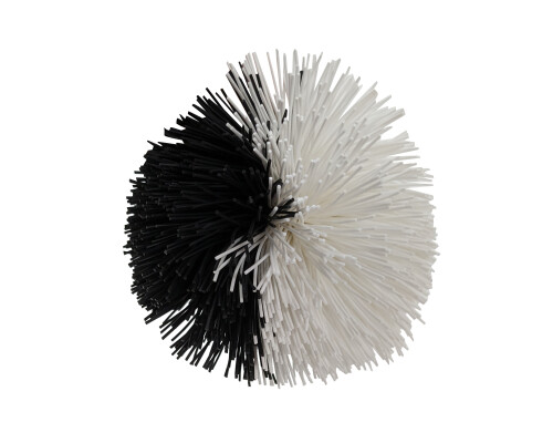 Large Black And White Soft String Ball