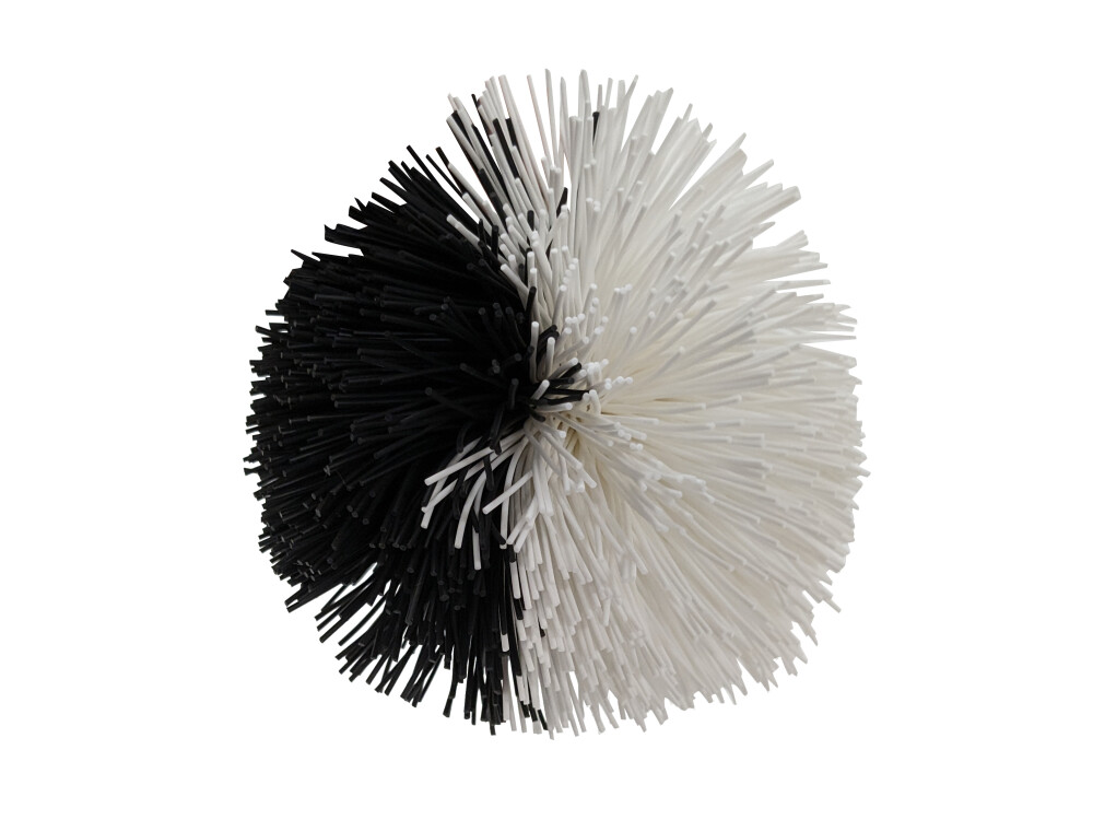 Large Black And White Soft String Ball