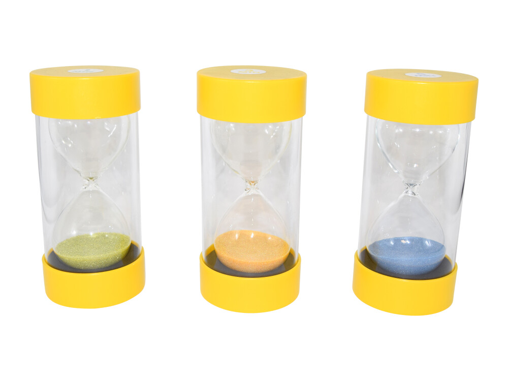 Ballotini Glass Sand Timer - Set Includes 1, 3 And 5 Min. Timer