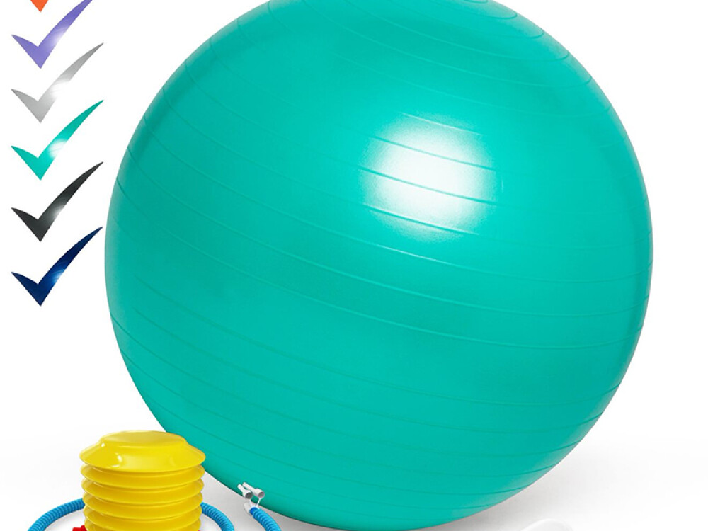 55cm Balance Ball No Roll Weighted Seat  Green