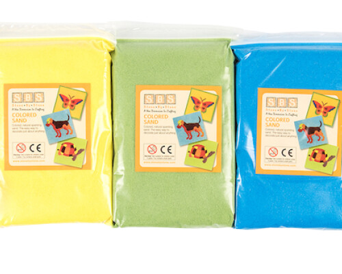 5 Packs Of Sand For The Sand Table - A Variety Of Colours Provided