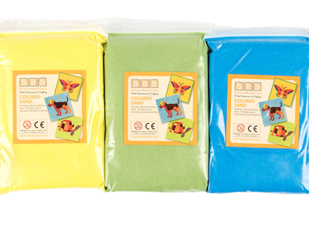 5 Packs Of Sand For The Sand Table - A Variety Of Colours Provided